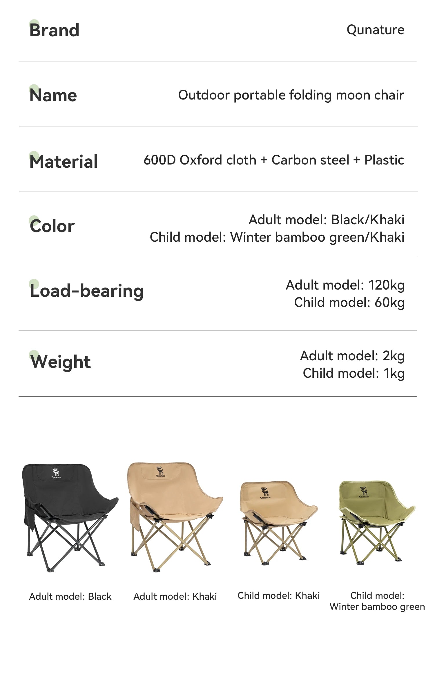 Folding Camping Chair Portable Steel Frame Picnic & Travel Seat