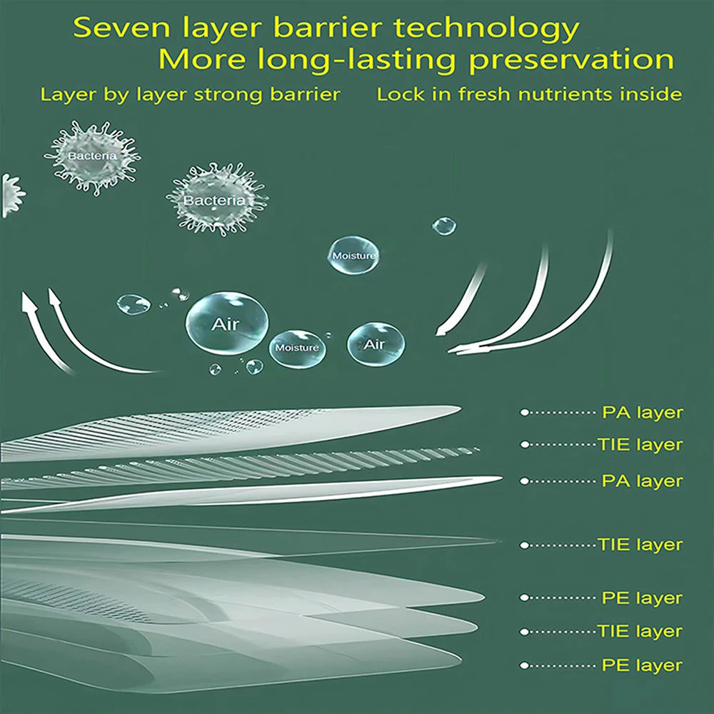 1 Rolls Vacuum Bags For Food, 500cm Per Roll,Reusable, BPA-free,Food Vacuum Sealer Bags For Vac Storage Meal Prep Sous Vide 