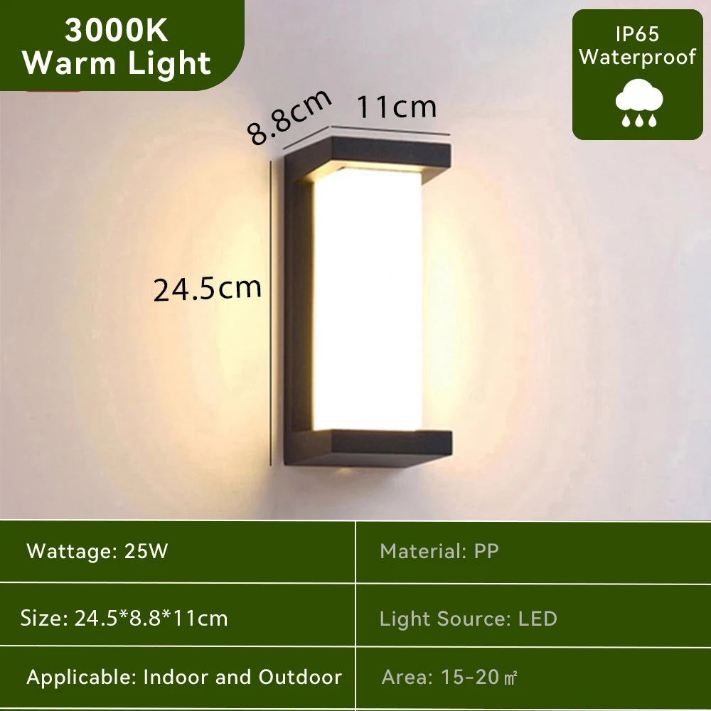 Lampa ścienna LED, różne warianty ciepłego i chłodnego białego światła