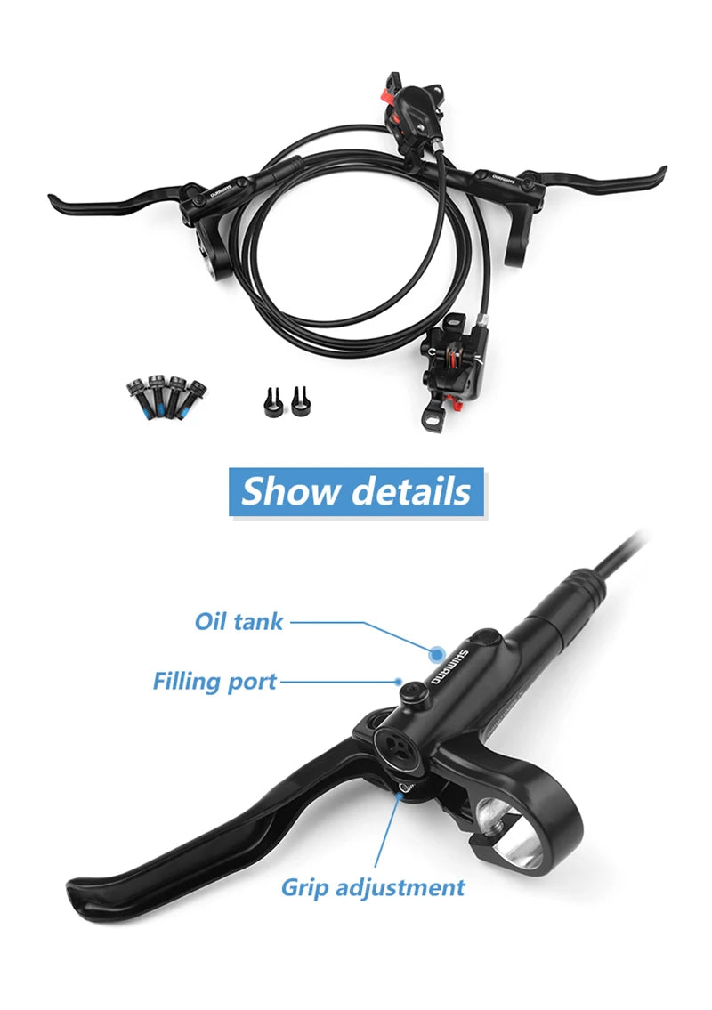 Shimano MT200 Hydraulic Disc Brake Set for Mountain Bikes
