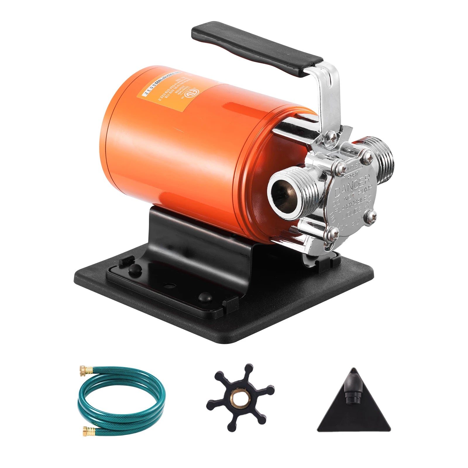 12V waterverplaatsingspomp 360GPH elektrisch met slangenset
