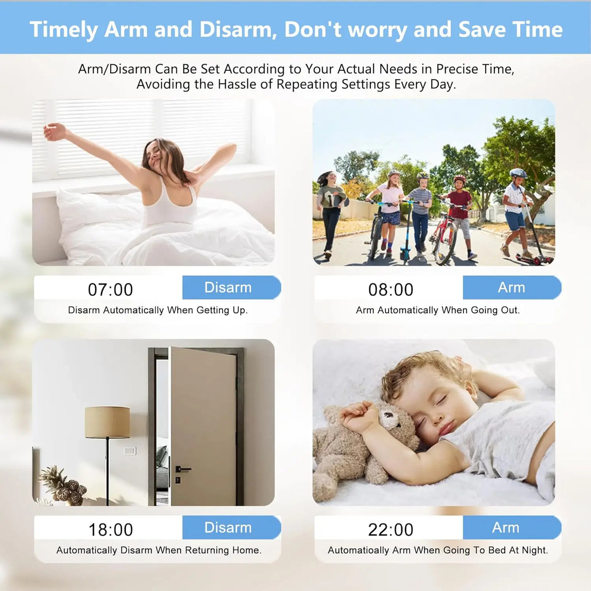 PGST Wireless Home Security Alarm System Work with Tuya 4G 2G GSM WIFI Smart Home 433MHz App Control With Alexa
