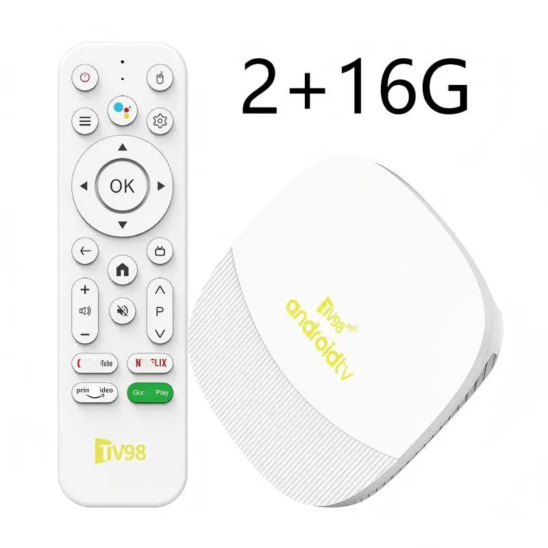 TV98 ATV Max Android 14 TV Box Allwinner H313 2GB 8GB Wifi 6 BT 8K 4K AV1 Full HD Smart Media Player Voice control Set Top Box