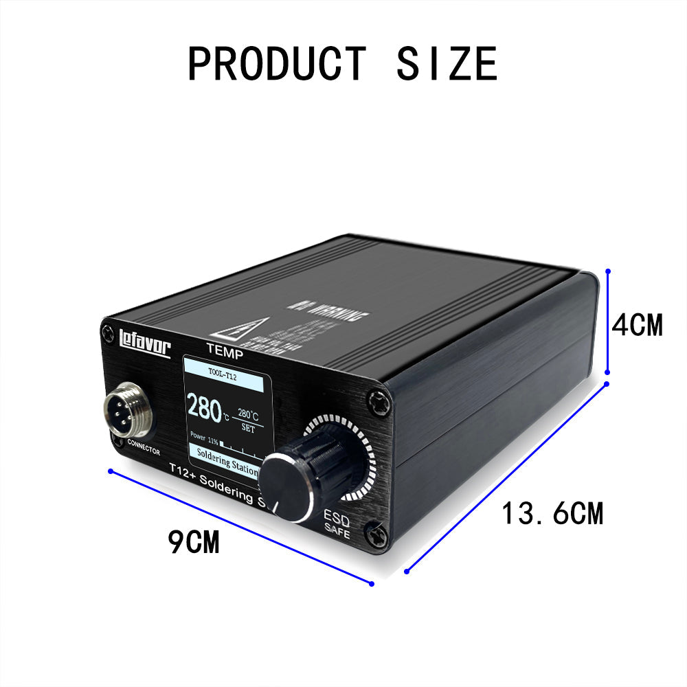 T12 75W Digital Soldering Iron StationTips Welding Rework Station  temperature adjustable control  microcontroller 