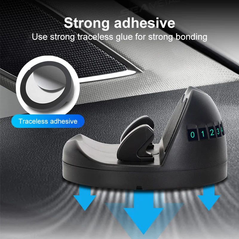 Car Dashboard Phone Holder with Rotatable Base and Anti-Slip Design