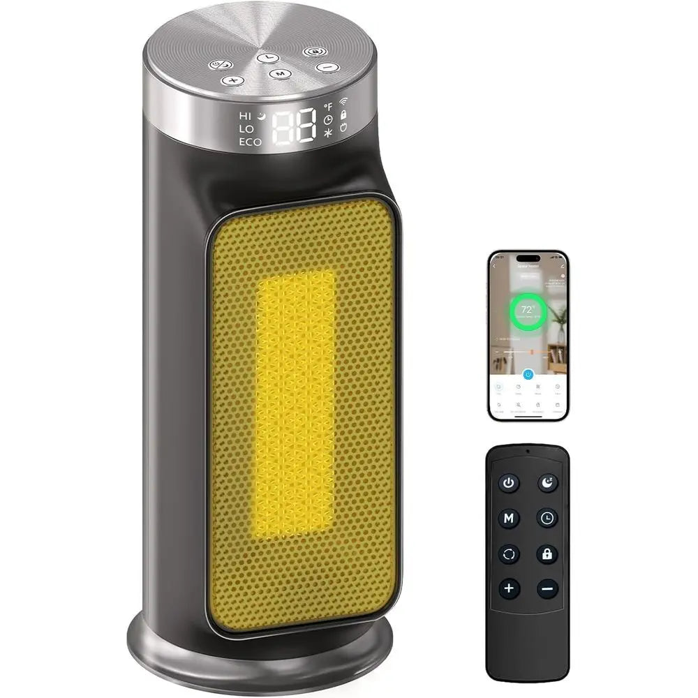 1500W Smart Space Heater with WiFi, App Control & 24H Timer