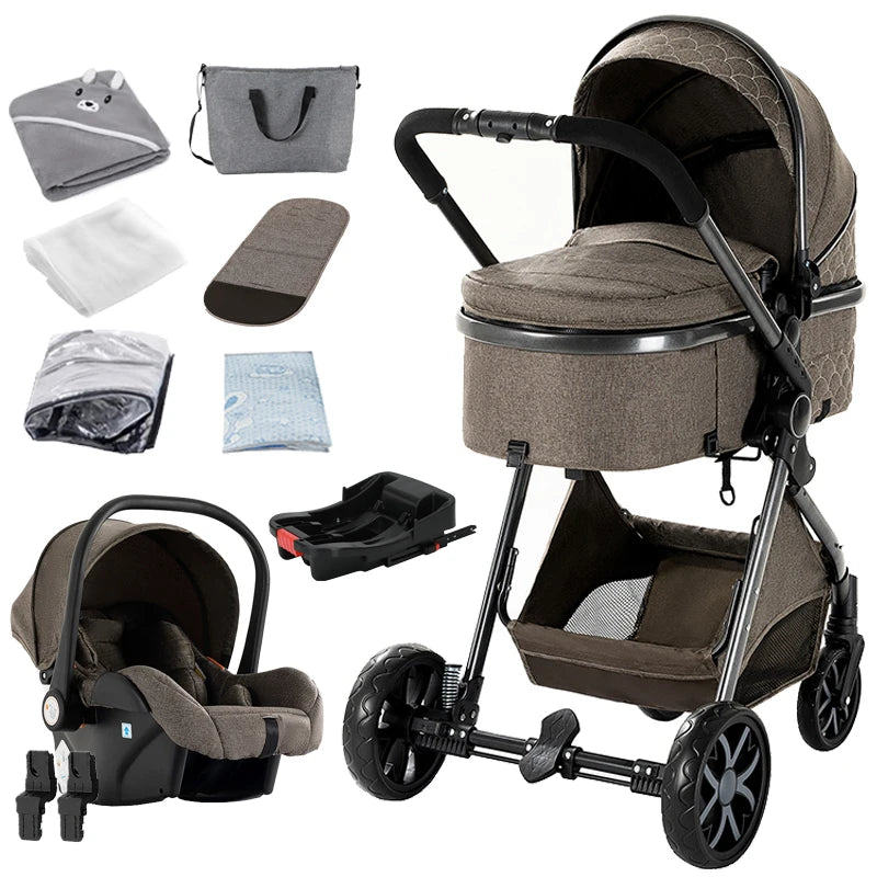 Sistema da viaggio 3-in-1 per passeggino e carrozzina per bambini