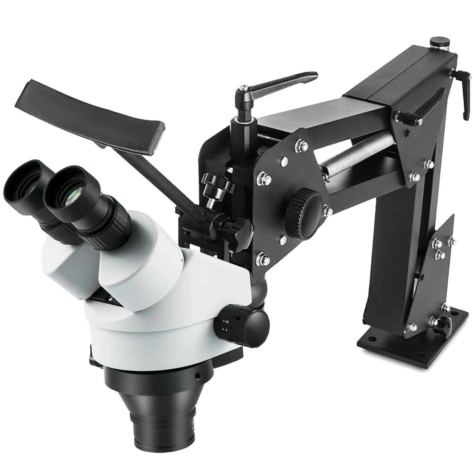 VEVOR Micro Inlaid Mirror Multi-directional Micro-setting Microscope Jewelry Tools 0.7X-4.5X Super Clear Microscope Magnifier