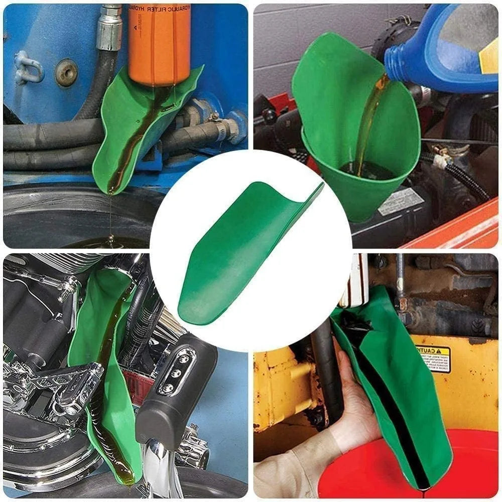 Any shape funnel oil guide plate, flexible drainage oil guide tool, foldable oil guide plate, multifunctional