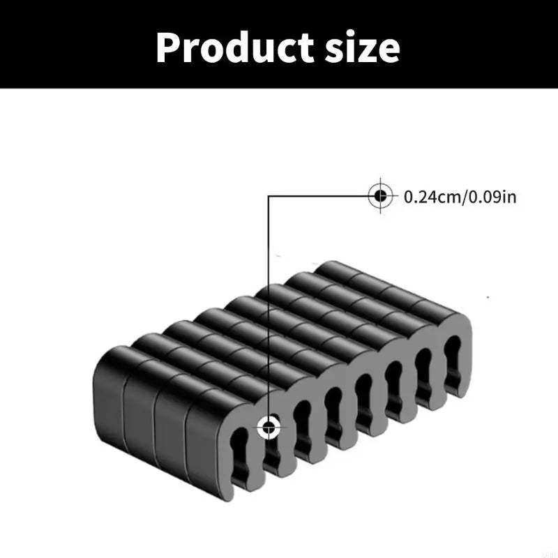 Acrylic PC Cable Combs, 34-Piece Set