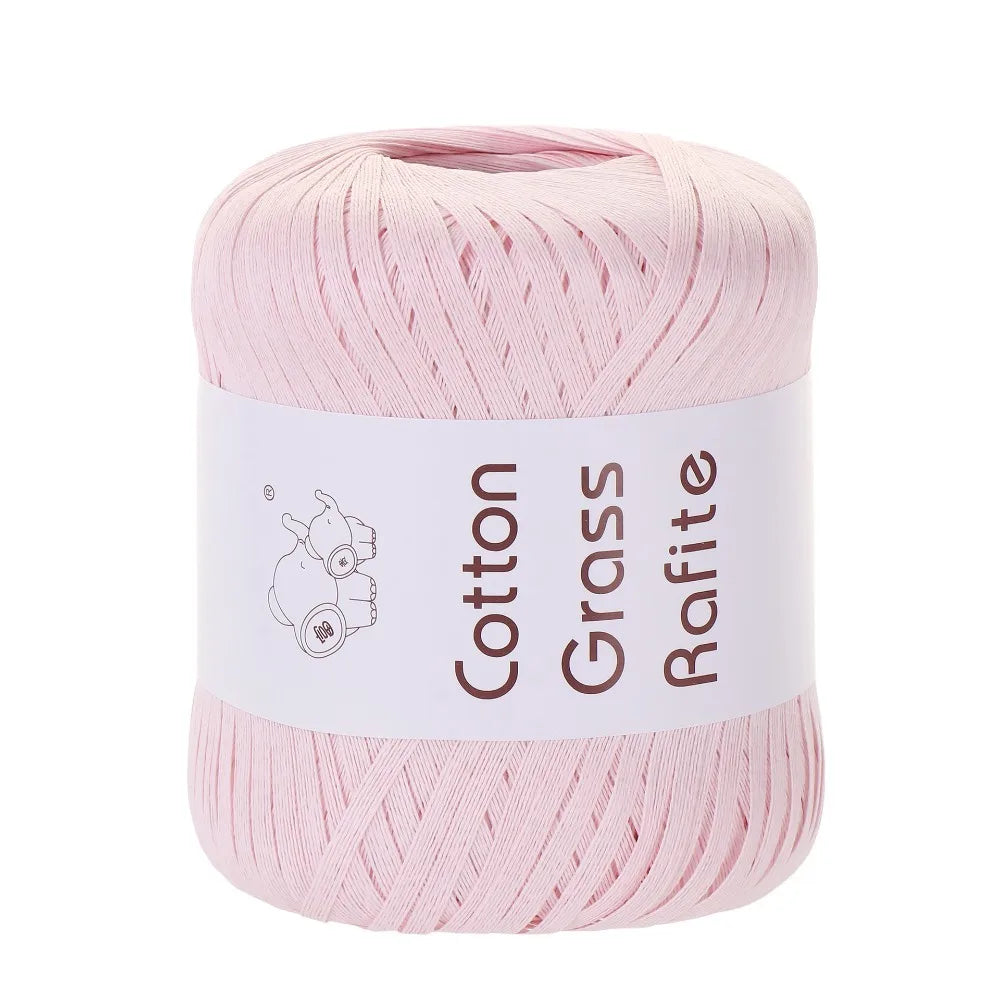 New Multicolour Rafia Yarn DIY Hand-Knitted Crocheting Paper Threads Raffia Straw Yarn Knitting