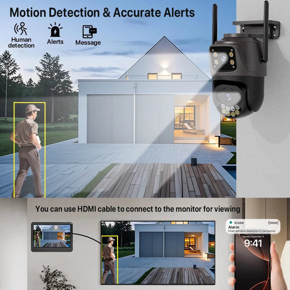 7 inch NVR Screen 8CH NVR Wireless WIFI System DIY Outdoor H.265 Security Surveillance CCTV Audio Video Recorder iCSee 