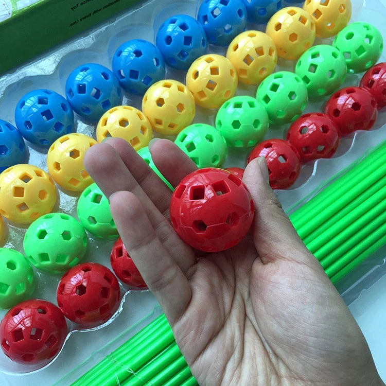 Kids Creative Fort Building Blocks Indoor Tent Brick Kit DIY Educational Building Castle Assembled Toys Ball Games Toy Gift 