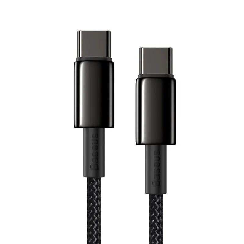 Cable Baseus 100W Tipo C para iPhone 15, Cable de Carga Rápida USB C PD para Macbook, Samsung, Xiaomi, Cable Tipo C USB C