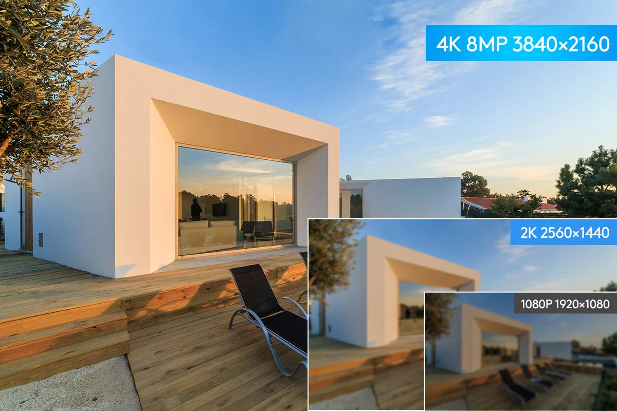 4K 8MP Outdoor Security Camera with Smart Tracking