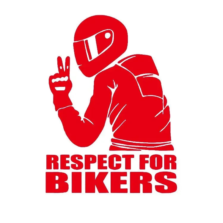 1pc Respect Biker Sticker For On Car Motorcycle Vinyl 3D Stickers Motorcycle Vinyl 3D Stickers And Decals 