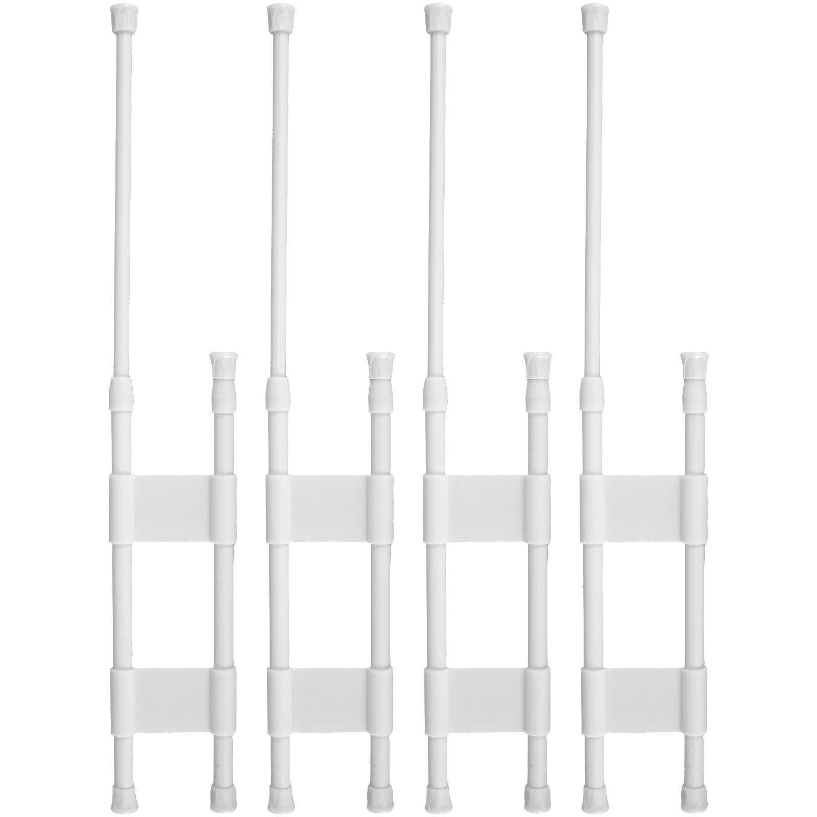 4-Piece RV Refrigerator Bar Set Adjustable Tension Storage Rods