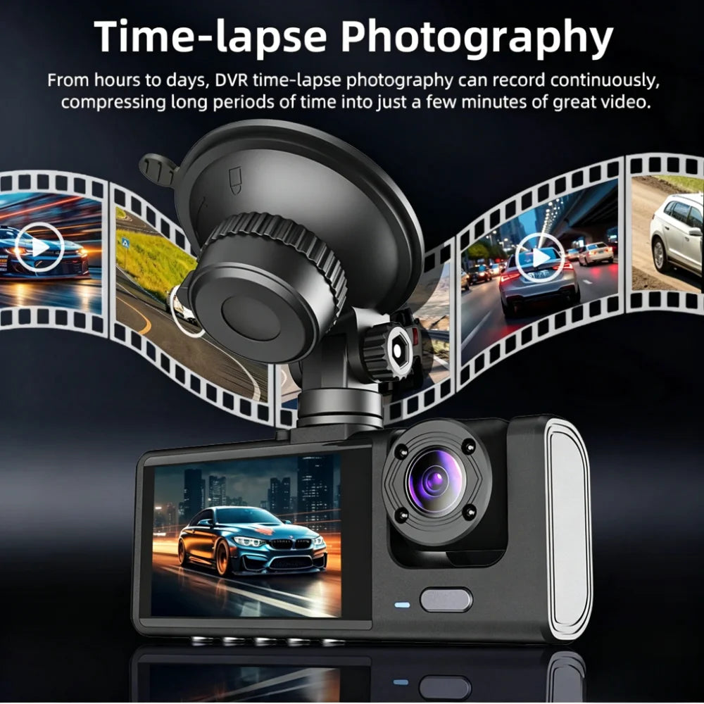 1080P Dual-Lens Dash Camera with G-Sensor