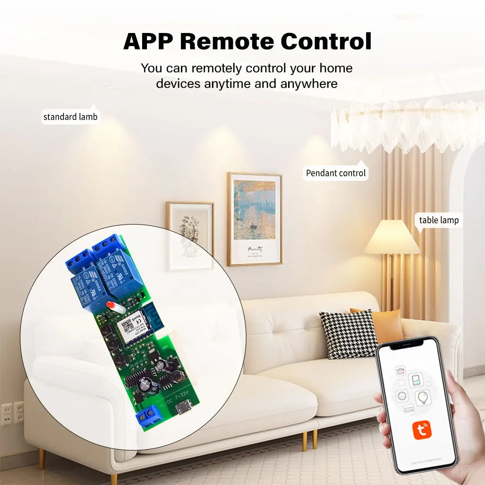 Tweerichting Wi-Fi droog-contact relaiscontroller