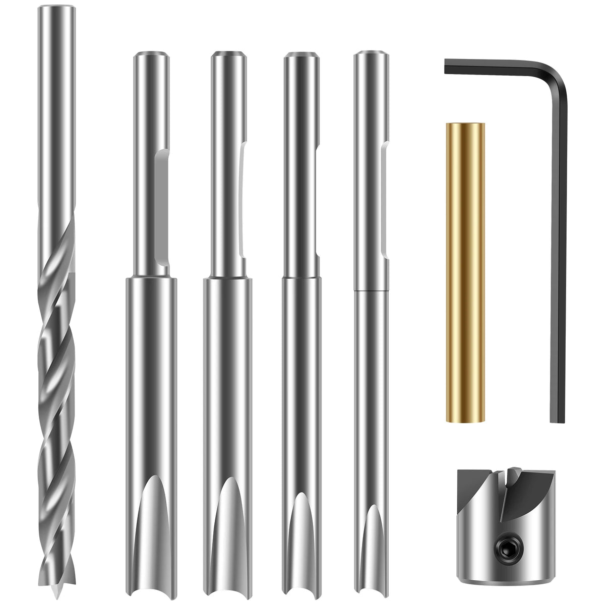 Eight-Piece Pen Barrel Trimming Tool Kit