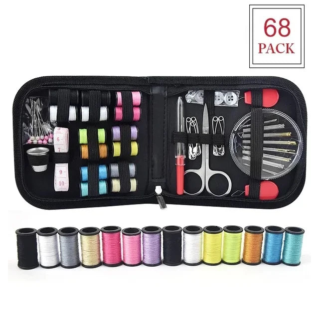 Sewing Kit with Storage Box, 68 or 98 Pieces