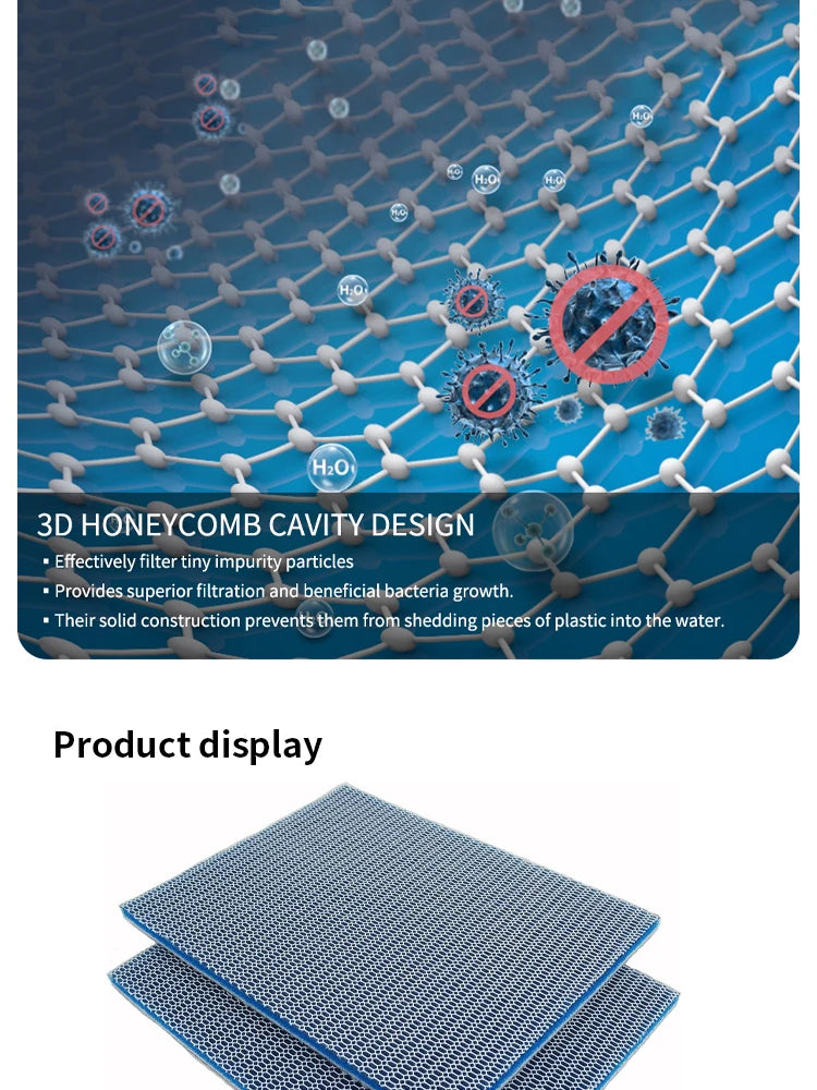 8-Layer Aquarium Filter Pad, 50 × 11 × 2 cm