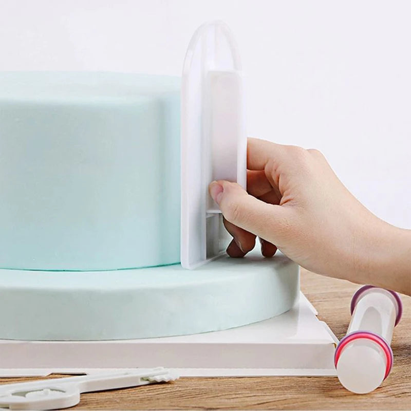 11pcs/set Baking Tools Cake Household DIY Kitchen Tool  Paste Scraper Smoother Adjustable Fondant SpatulasRolling Pin TMZ