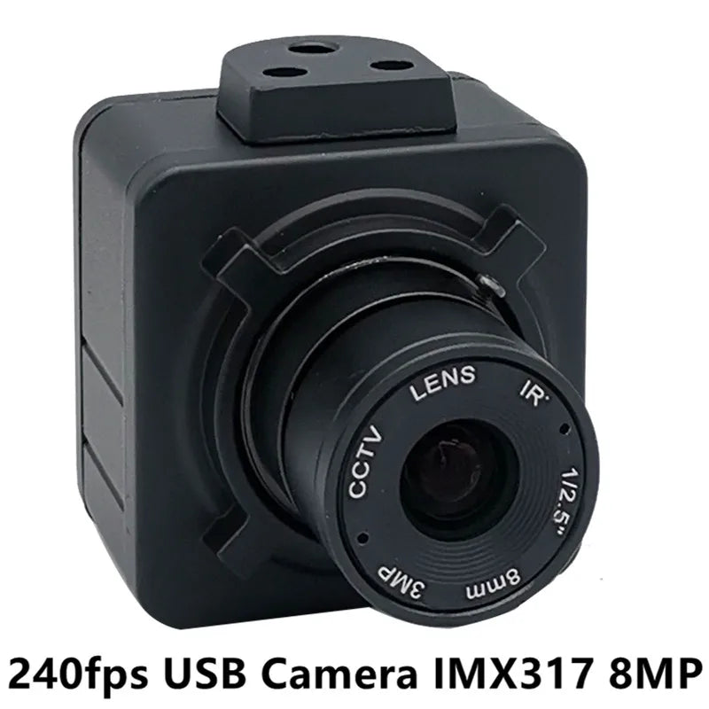 4K 8MP USB Camera with 5-50mm Zoom Lens for Motion Capture