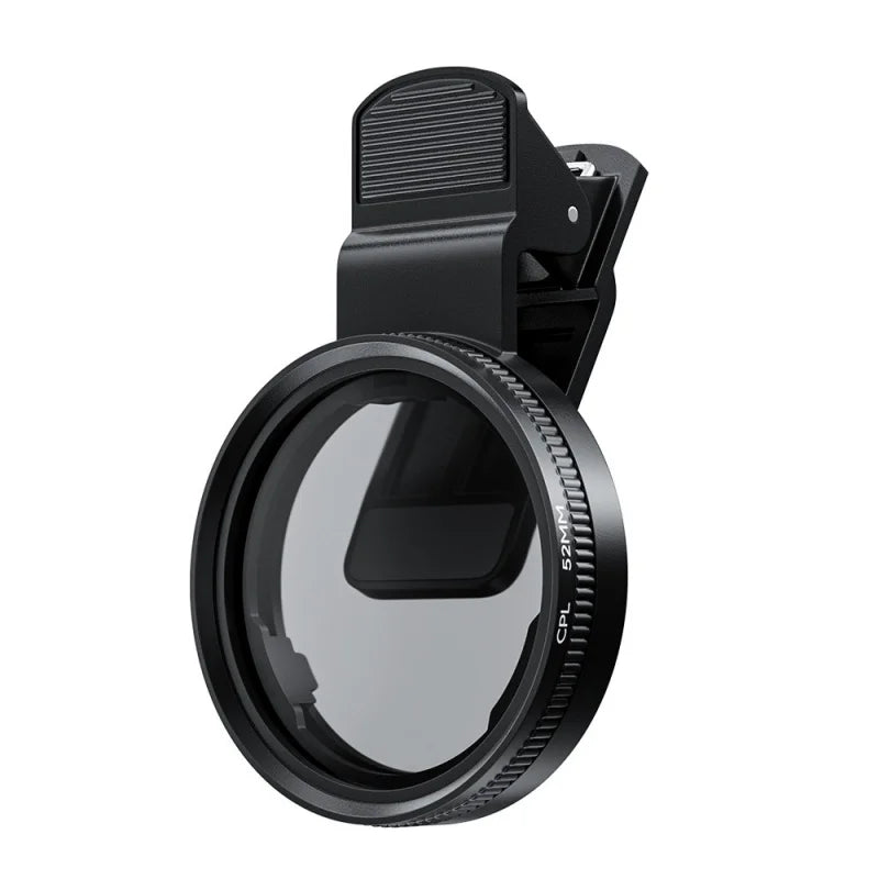 52mm Clip-On CPL Filter for Phone Photography