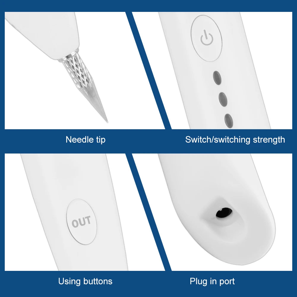 Miniaturowe urządzenie plazmowe do usuwania piegów i brodawek skórnych