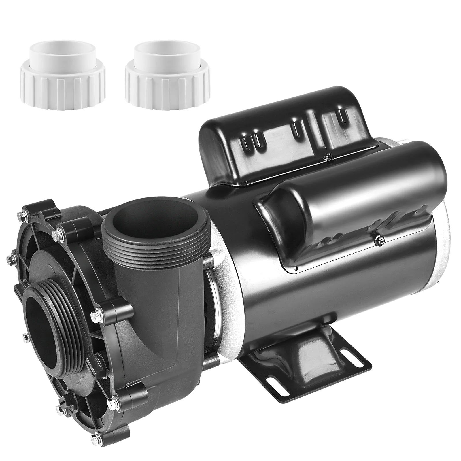 SucceBuy 2 Ταχύτητα SPA Αντλία 48/56-Πλαίσιο AC110-120V SPA Αντλία 1.5HP/3HP/4HP Υψηλή Ταχύτητα Διάμετρος 2'' Θέση 90° Περιστροφικό Διασύνδεση για υδρομασάζ