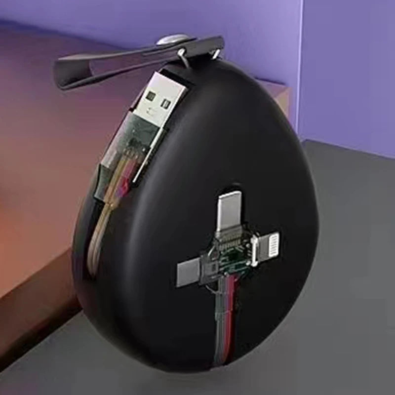 6 az 1-ben teleszkópos töltőkábel, 120 W, 6 A, USB-C