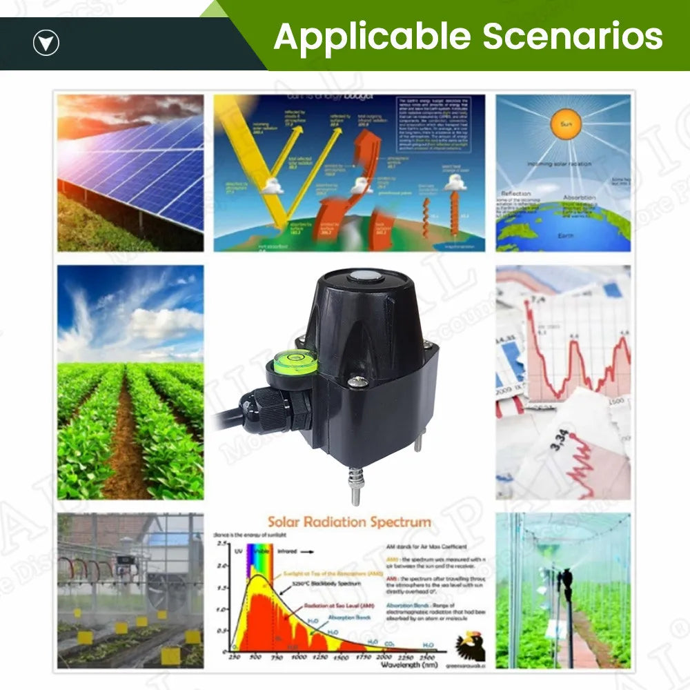 Senzor sončne irradiance z izhodnimi možnostmi