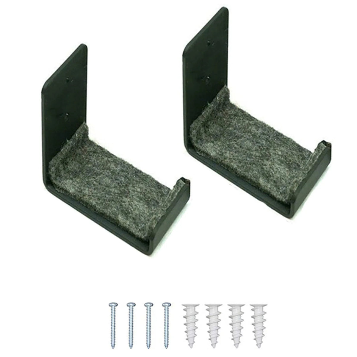 Pair of Padded Steel Snowboard Wall Brackets