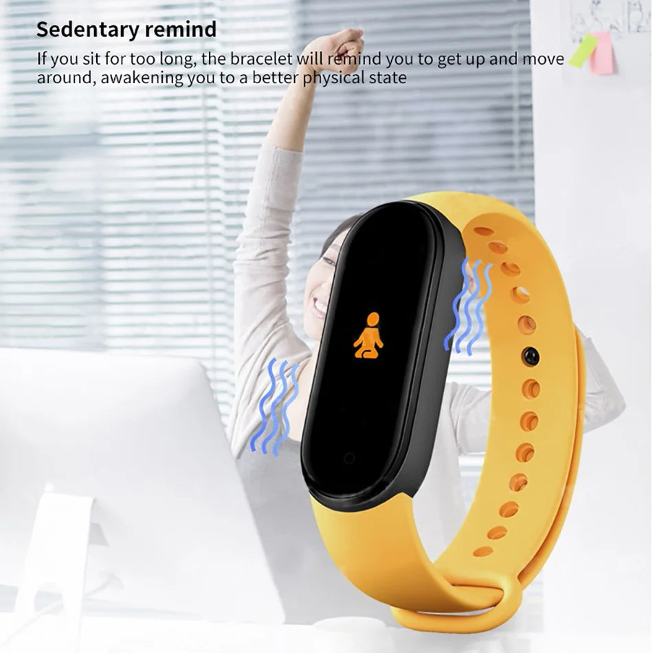 M6 Smart Watch Men Women Fitness Smart Bracelet Sports Band Heart Rate Blood Pressure Monitor Waterproof Multi-function Watches 
