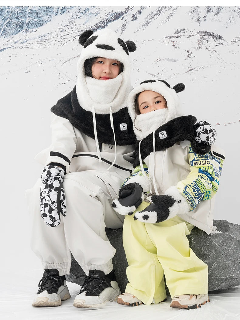 Kids Winter Ski Gloves Waterproof Non-Slip Touchscreen Warm Gloves