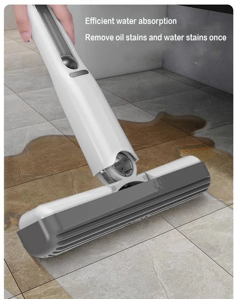 Powerful Squeeze Mini Mop Folding Home Cleaning Mops With Sponge Self-squeezing Floor Washing Mops Desk Window Car Clean Tools 