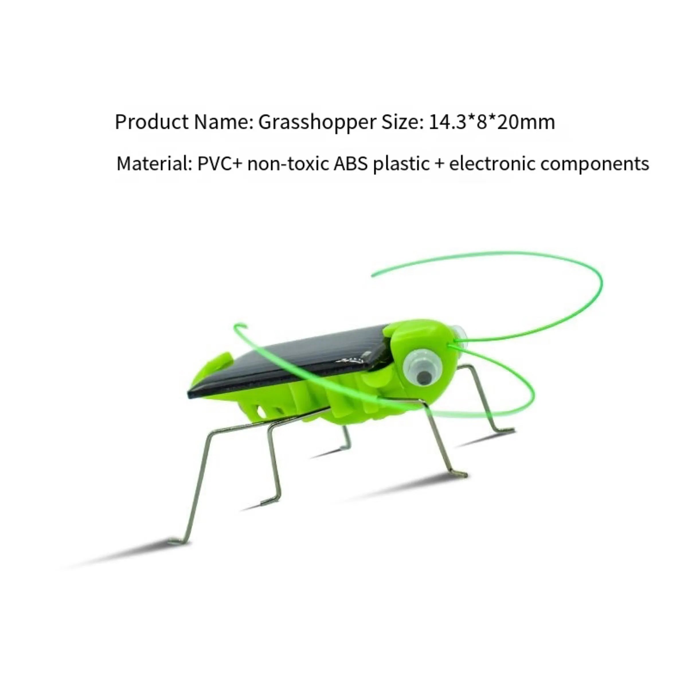 Solar Grasshopper Toy Puzzle Children Selected Gift Simulation Insect Gift Boys And Girls Science Education Funny Moving Toy Kid 