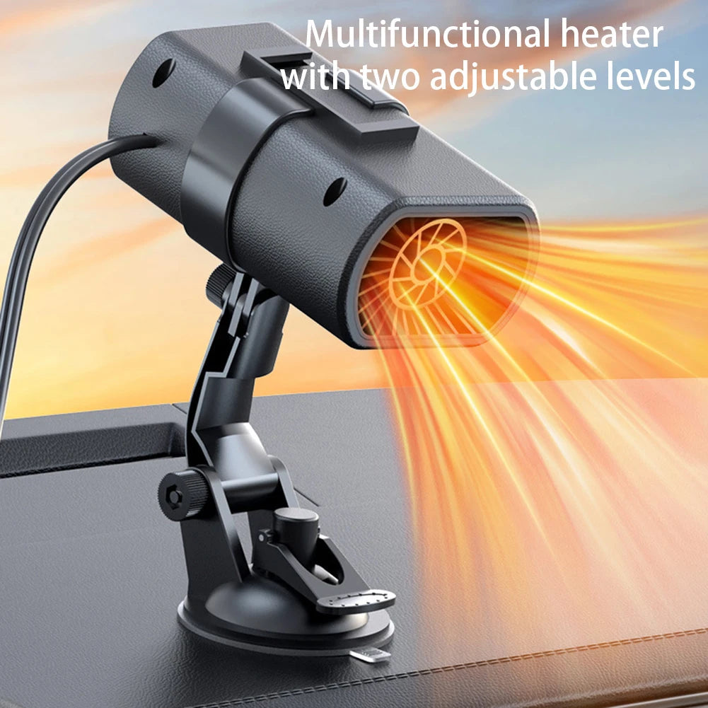 12V 200W Car Heater Demister Strong Suction Type Heating Fan Electric Cooling Windshield Defroster Defogging Demister For Winter 