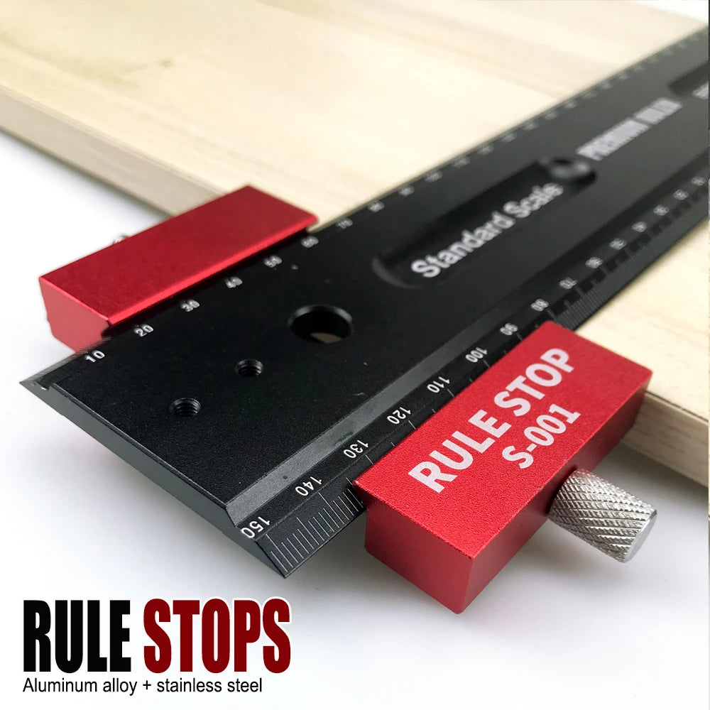 Steel-Ruler Positioning Stop Block