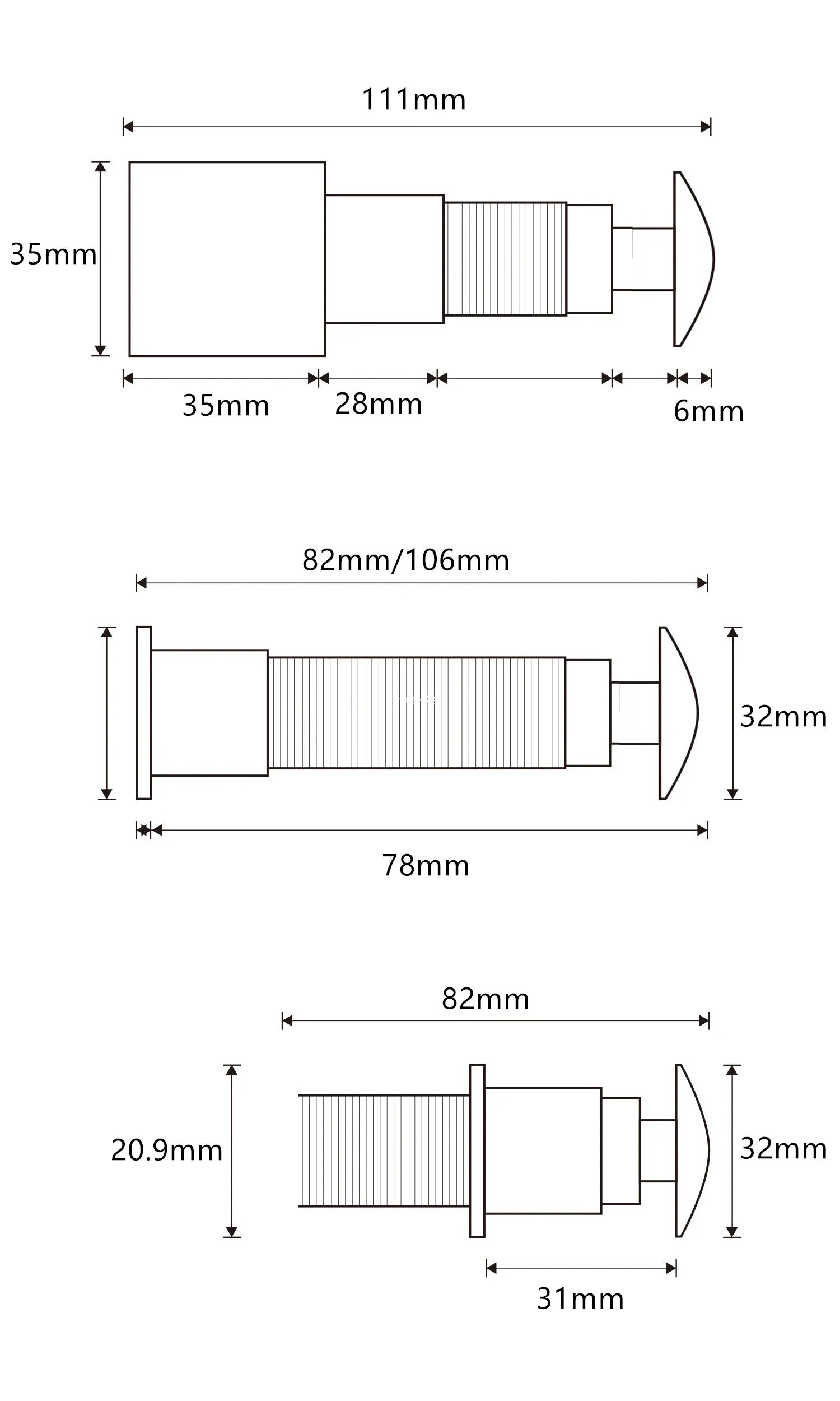 5MP Door Peephole IP Camera with 170° Wide-Angle View