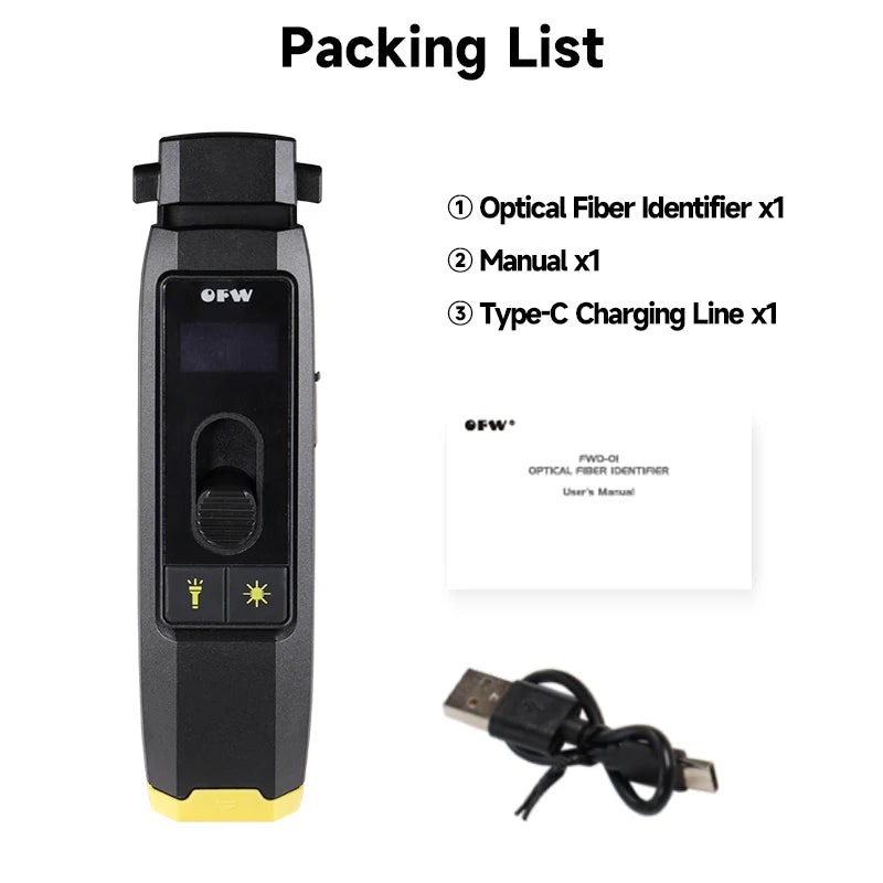 FWD-01 Live Fibre Identifier with Visual Fault Locator