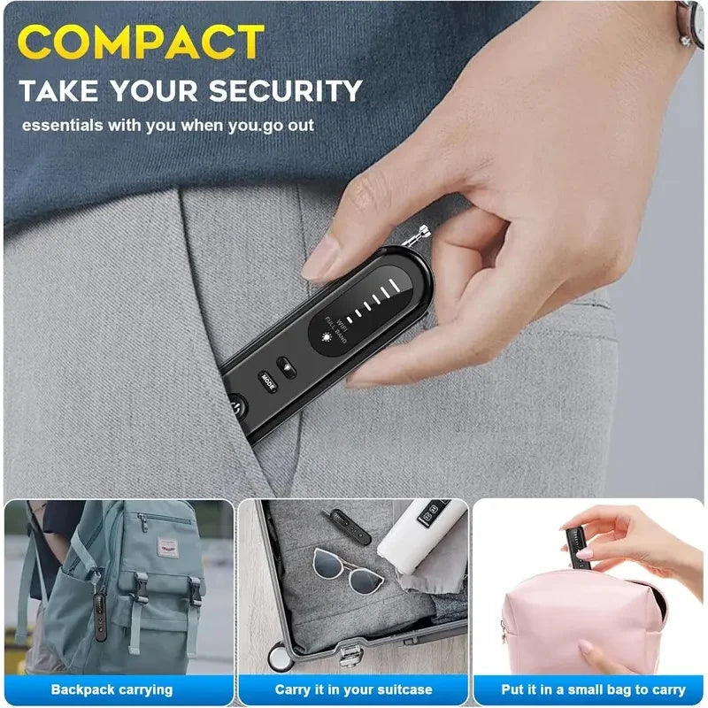 Hidden Camera Detector 2026 Portable Camera Finder, GPS Tracker Detector, RF Wireless Signal Scanner for Office, Hotels, Cars