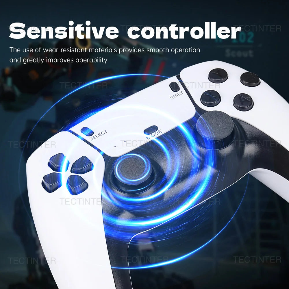 M15 4K Game Stick TV Video Game Console 64G Built-in 20000 Games Retro Handheld Game Player With Wireless Gamepad Controller 