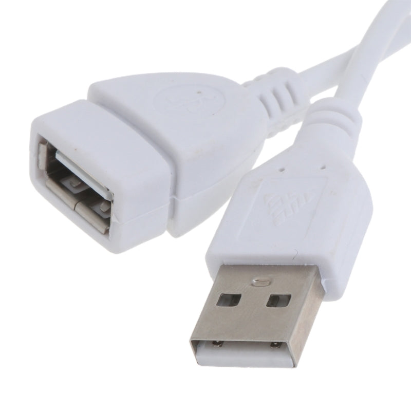 White USB Extension Cable Extender Male to Female 1.5M 5ft