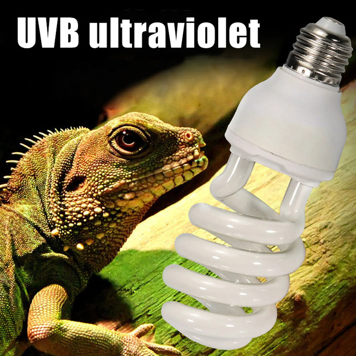 Reptile UVB Heat Bulb, 5.0 or 10.0 UVB, 13 W or 26 W