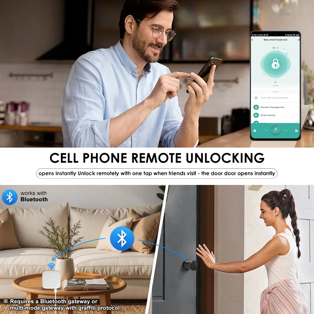 Smart Door Lock 5-in-1 Keyless Entry Deadbolt