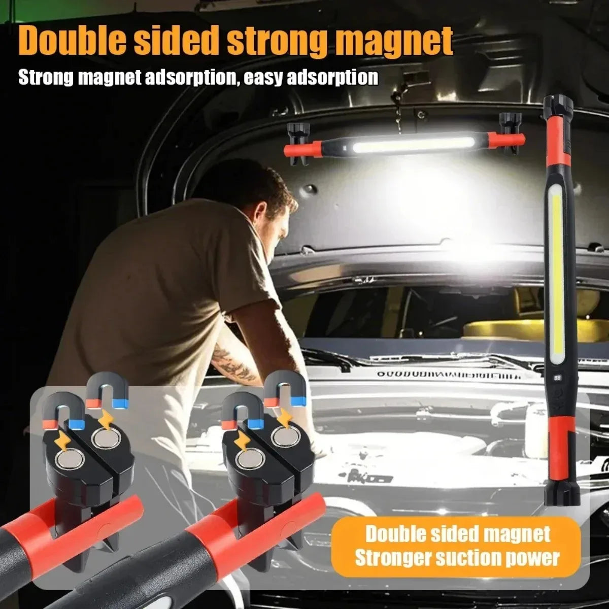 Rechargeable Magnetic Work Light with Hook
