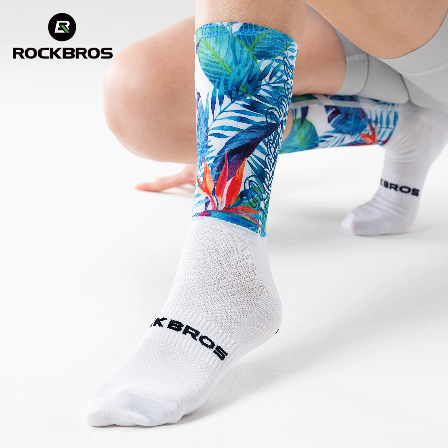 Compression Cycling Socks Knee-High Non-Slip Sports Performance Socks