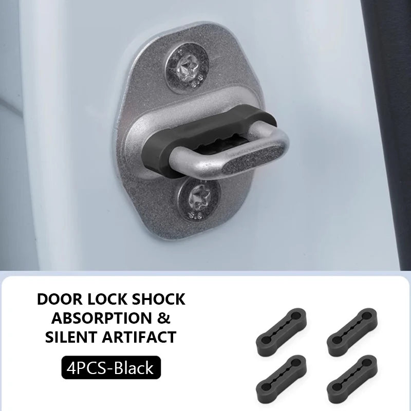 SEAMETAL Upgraded Shock Absorber for Side Door Soft Silicone Pad Car Door Buckle Cushion Soundproof Anti-Vibration Buffer Pad